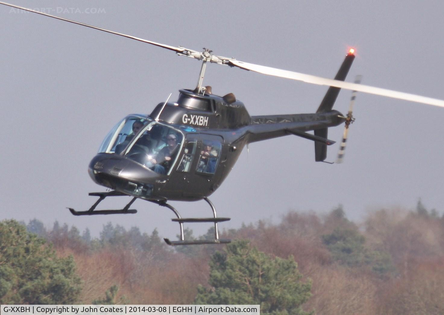 G-XXBH, 1980 Agusta AB-206B-3 JetRanger III C/N 8596, Back to BHL after another pleasure flight to Hengistbury Head