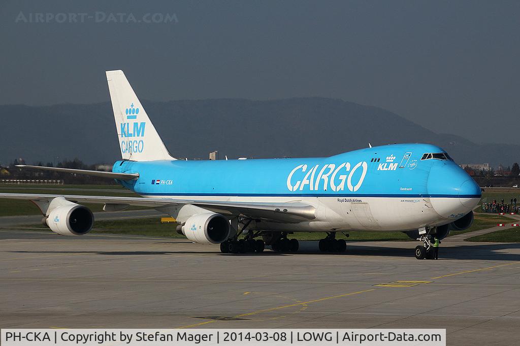 PH-CKA, 2003 Boeing 747-406F/ER/SCD C/N 33694, KLM Cargo at Graz (flight for Etihad Cargo from Abu Dhabi)