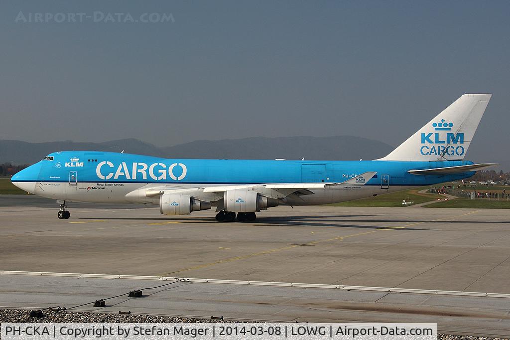 PH-CKA, 2003 Boeing 747-406F/ER/SCD C/N 33694, KLM Cargo (for Etihad Cargo) B.747-400F from Abu Dhabi @GRZ