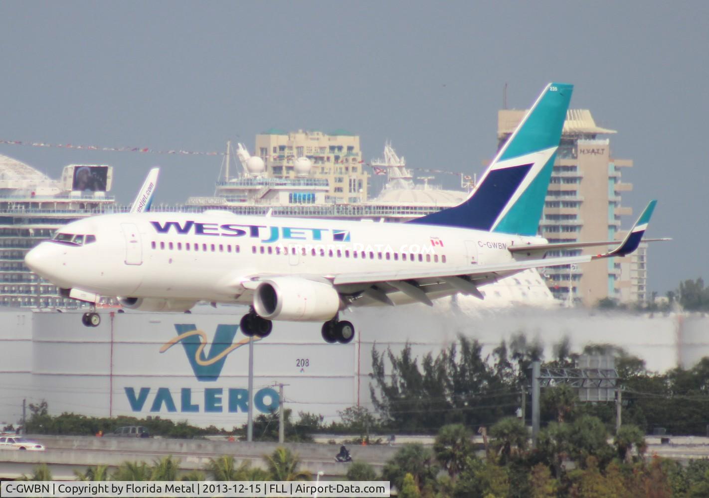 C-GWBN, 2005 Boeing 737-7CT C/N 34155, West Jet 737-700