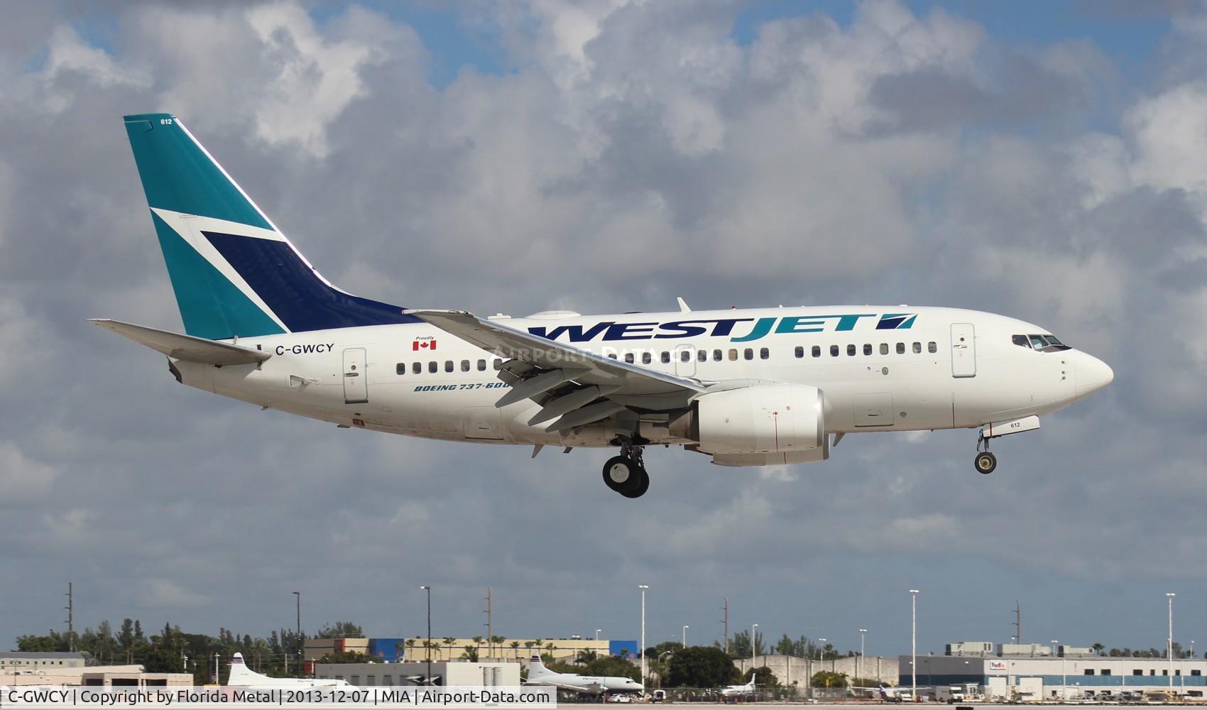 C-GWCY, 2006 Boeing 737-6CT C/N 35113, West Jet 737-600