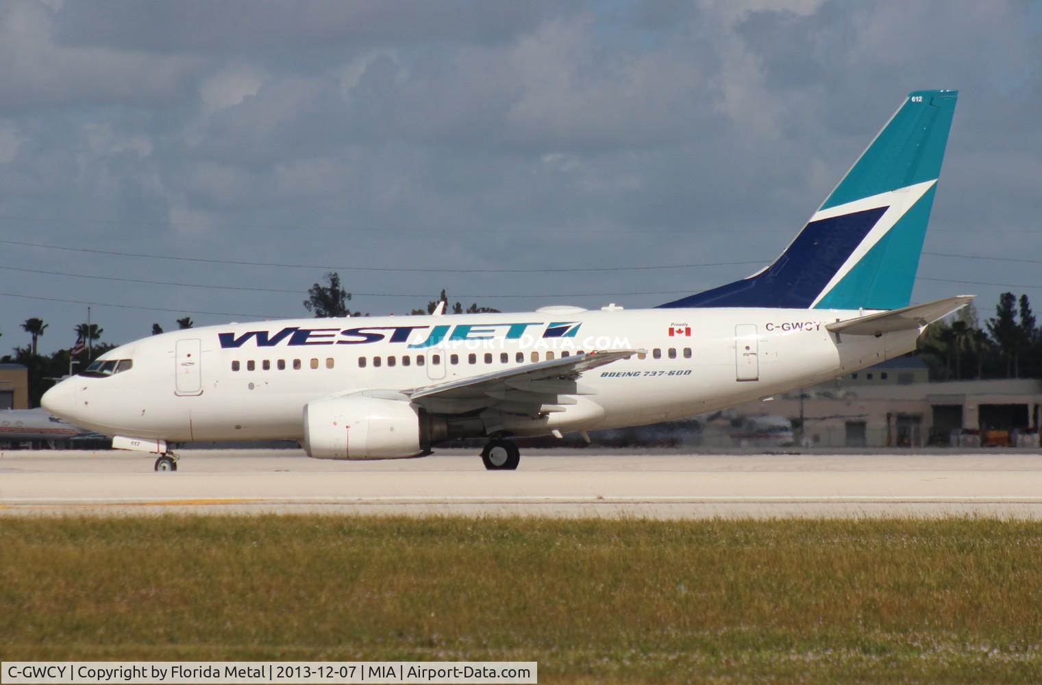 C-GWCY, 2006 Boeing 737-6CT C/N 35113, West Jet 737-600