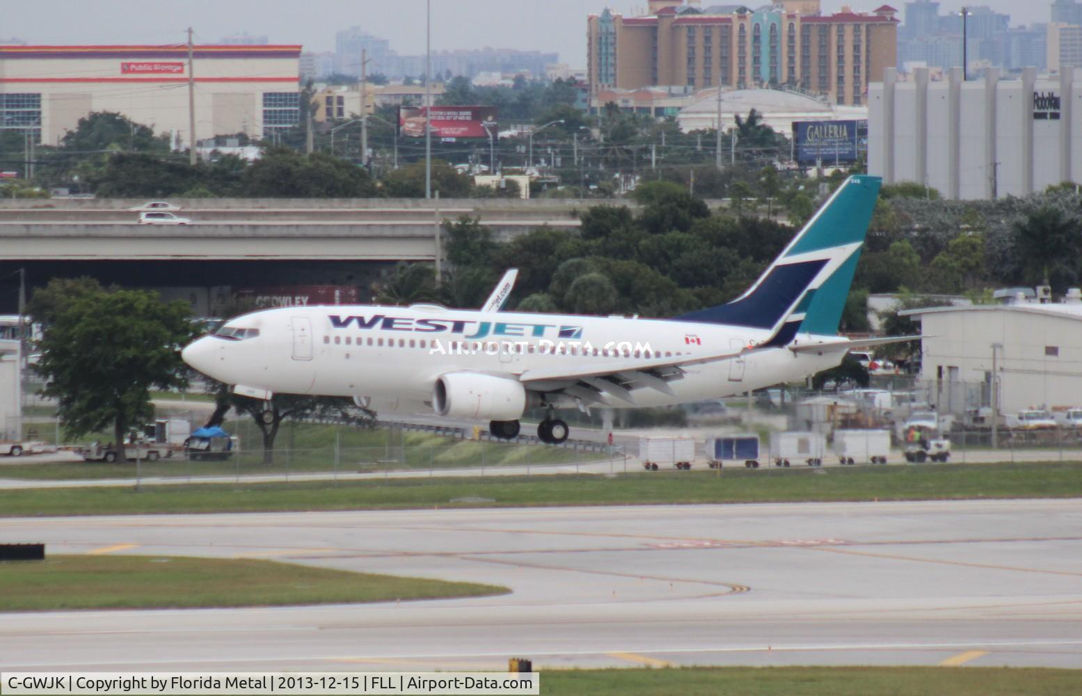 C-GWJK, 2008 Boeing 737-7CT C/N 35084, West Jet 737-700