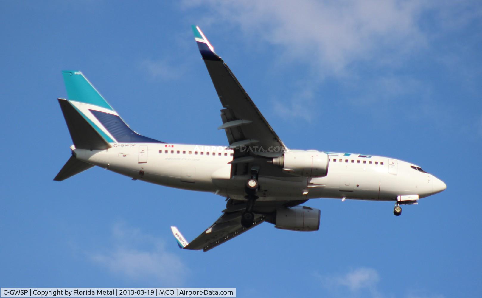 C-GWSP, 2009 Boeing 737-7CT C/N 36693, West Jet 737-700