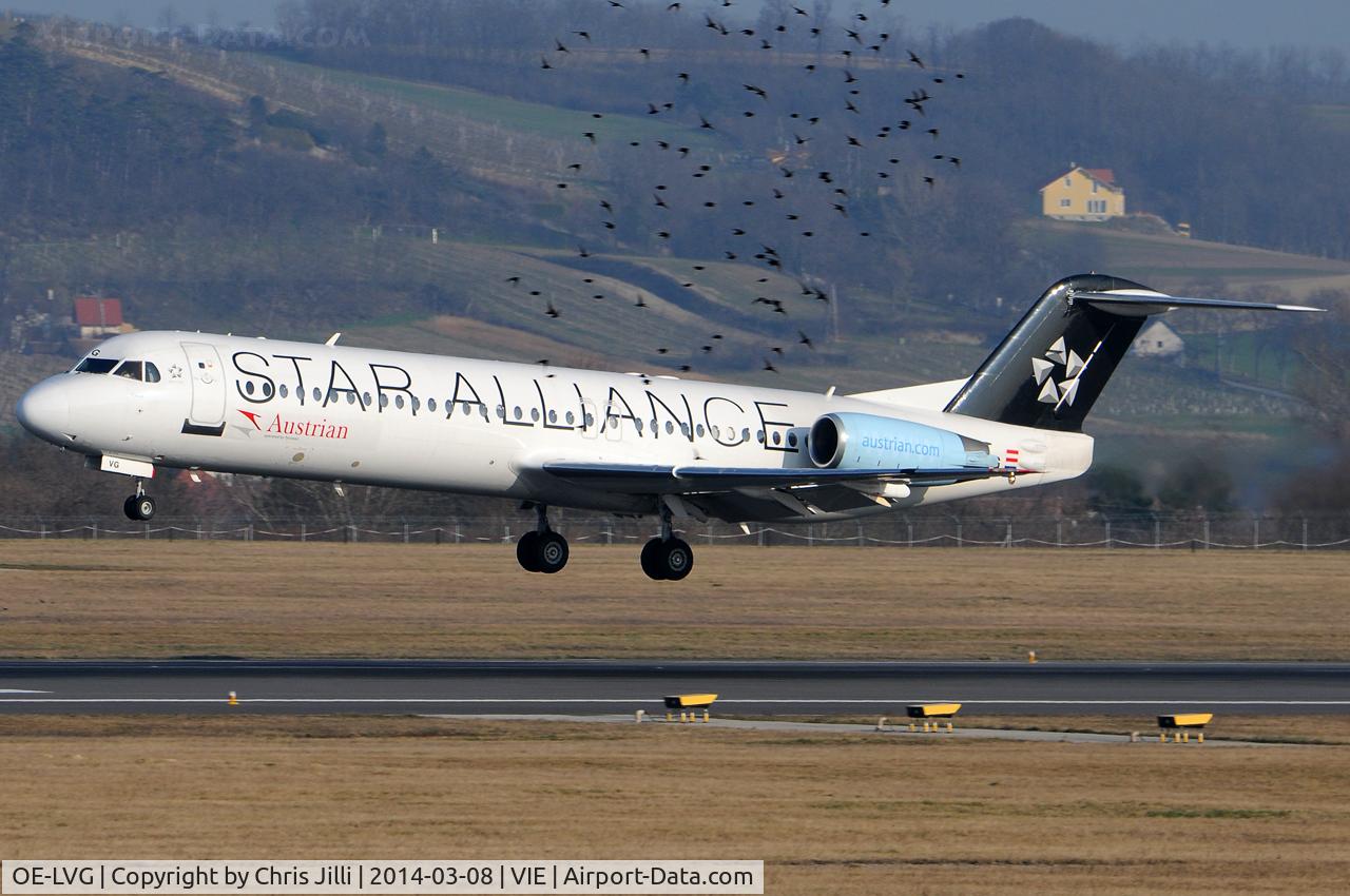 OE-LVG, 1994 Fokker 100 (F-28-0100) C/N 11520, Austrian Airlines
