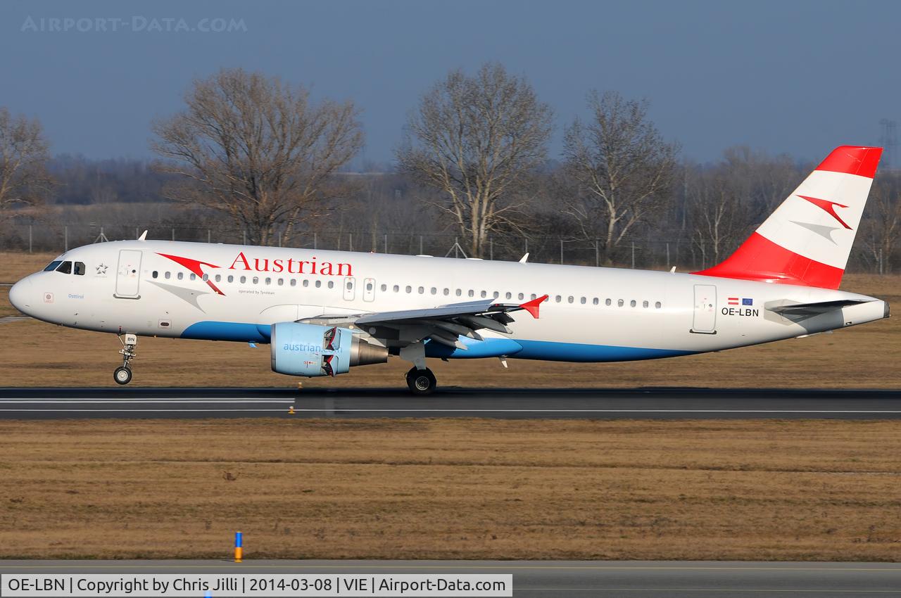 OE-LBN, 1997 Airbus A320-214 C/N 768, Austrian Airlines