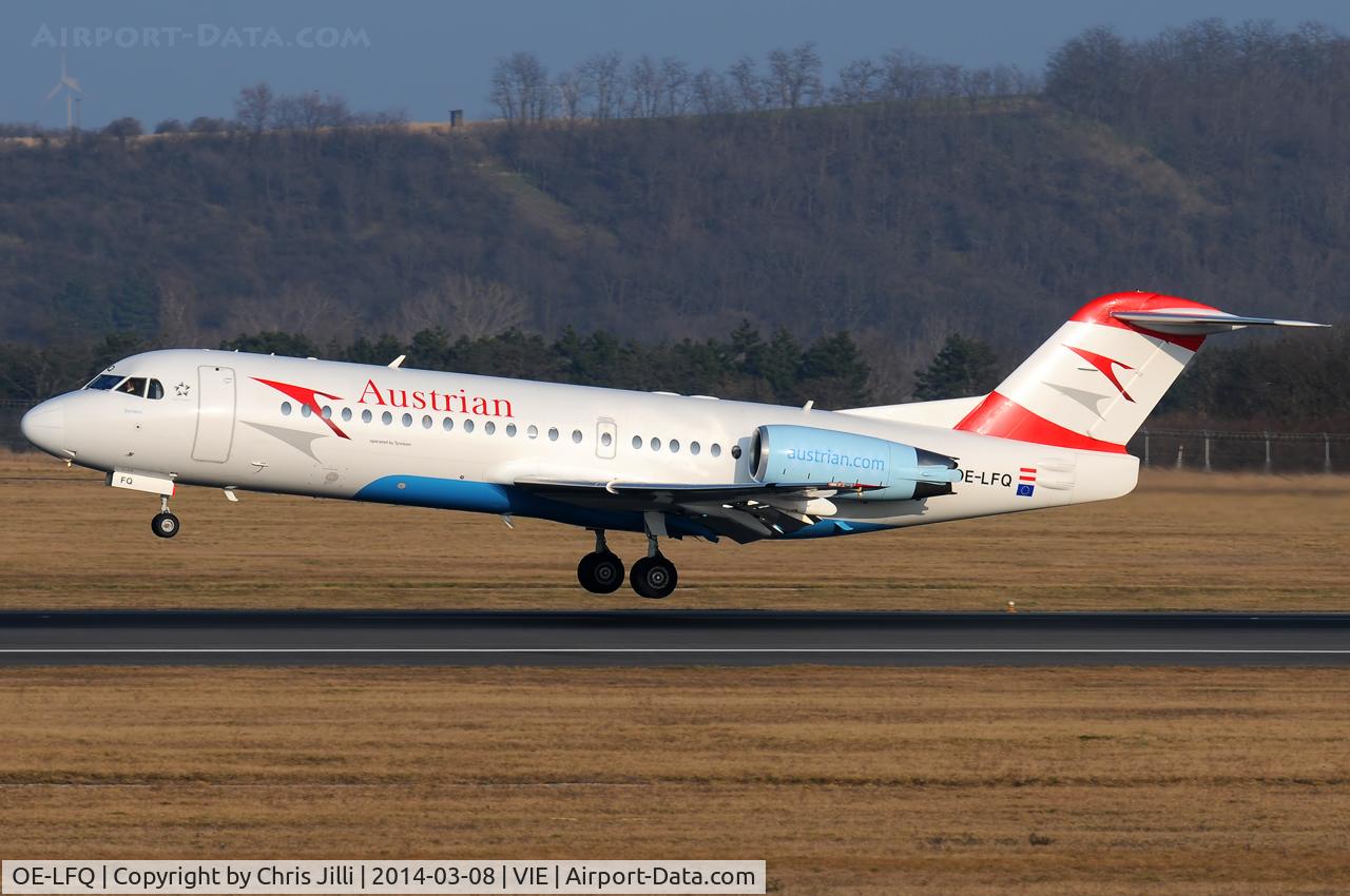 OE-LFQ, 1996 Fokker 70 (F-28-0070) C/N 11568, Austrian Airlines