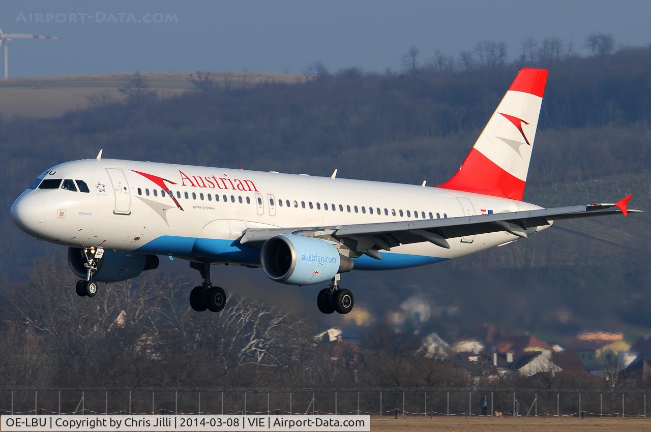 OE-LBU, 2001 Airbus A320-214 C/N 1478, Austrian Airlines