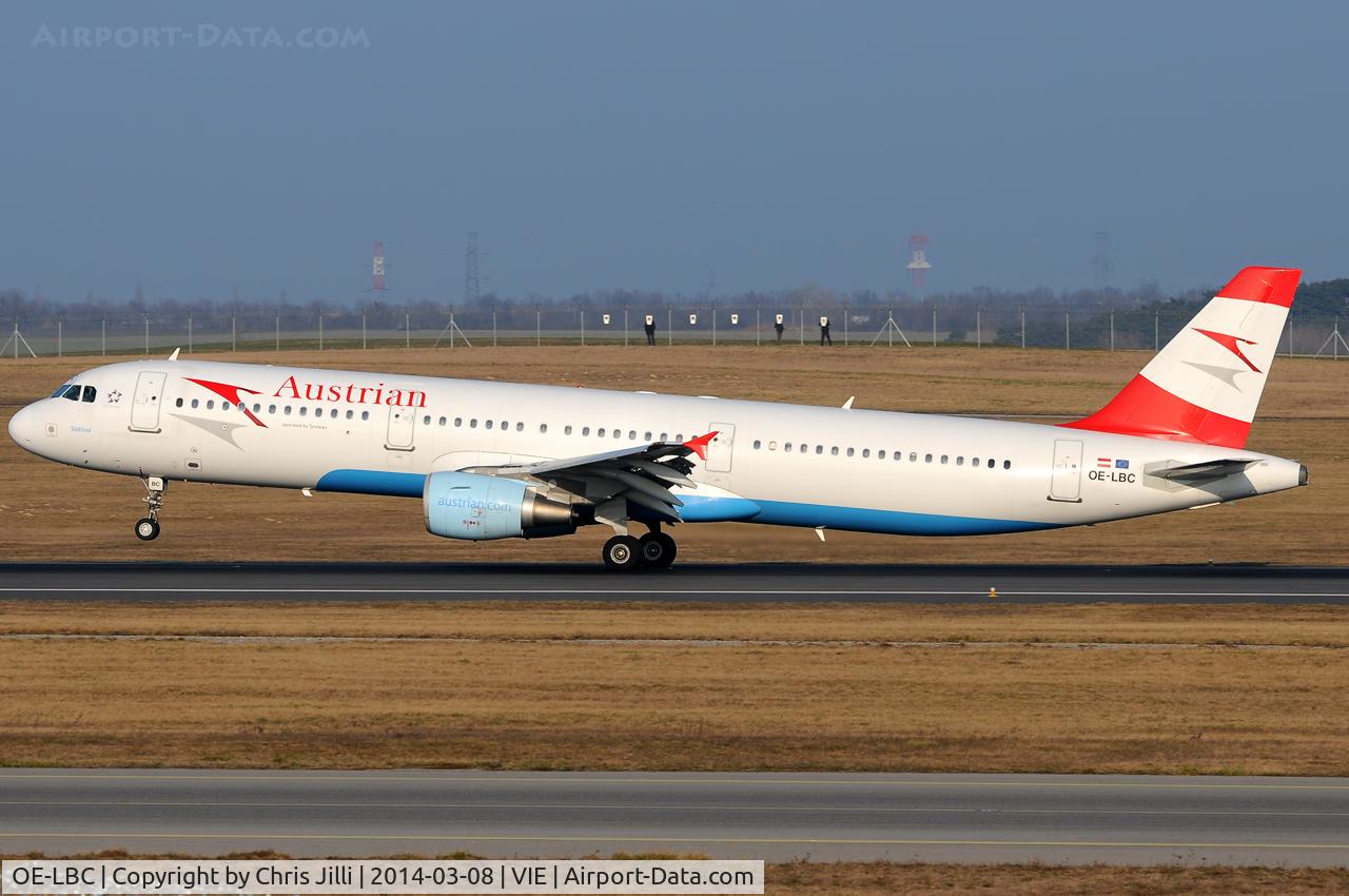OE-LBC, 1996 Airbus A321-111 C/N 581, Austrian Airlines