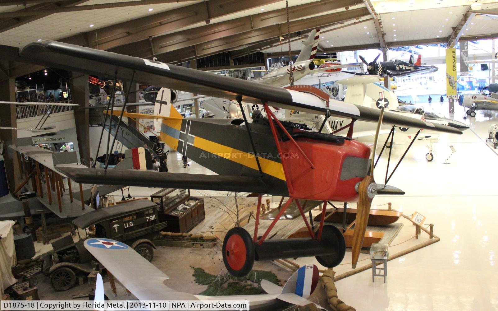 D1875-18, 1918 Fokker D-VII C/N Not found D1875-18, Fokker D.VII