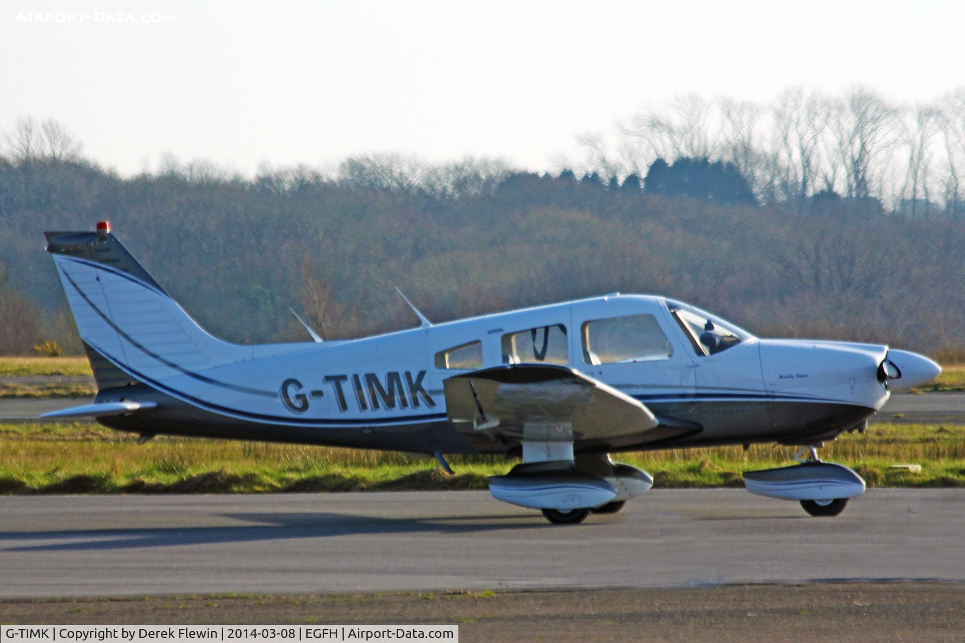 G-TIMK, 1980 Piper PA-28-181 Cherokee Archer II C/N 28-8090214, Visiting Cherokee Archer II seen at EGFH.