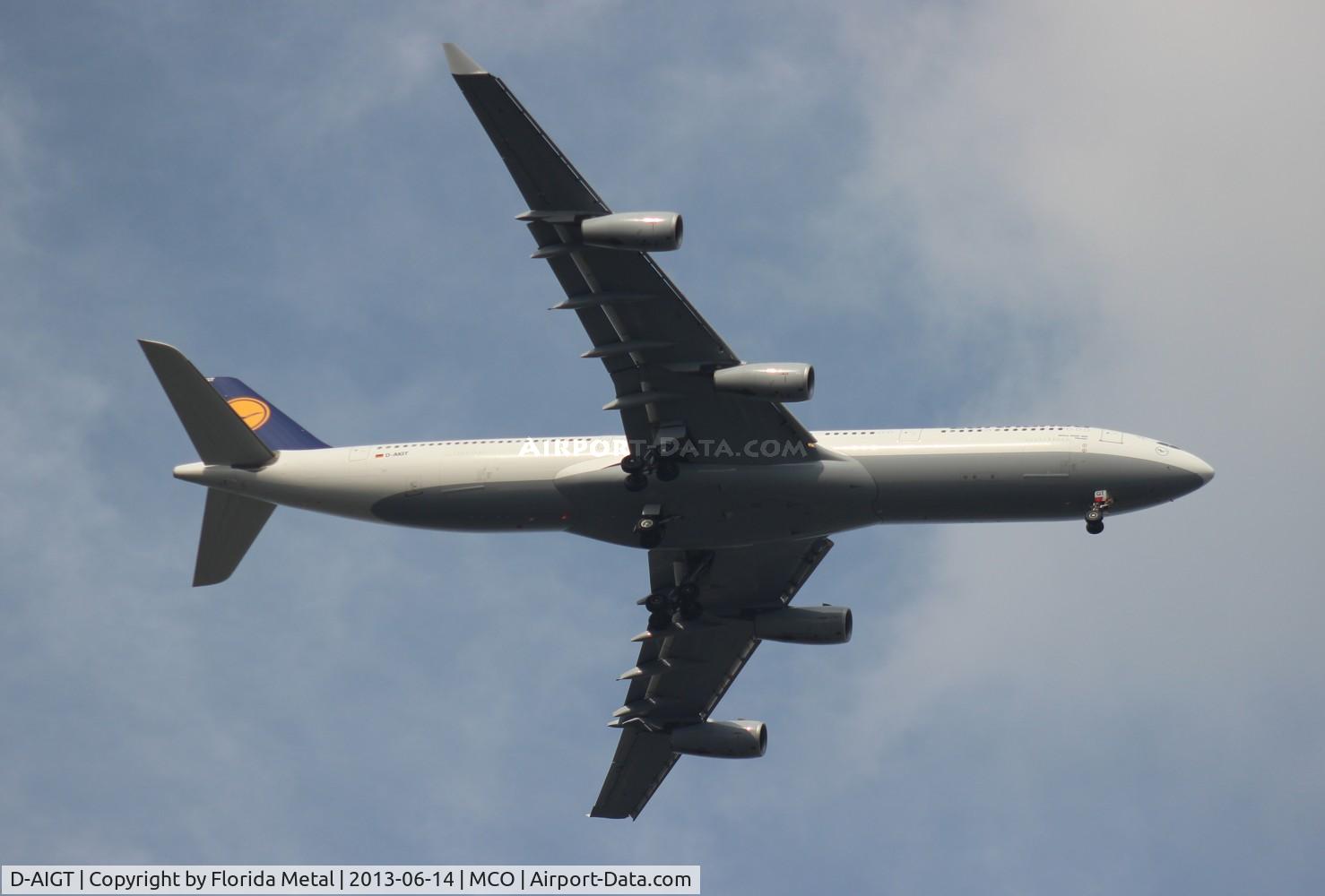 D-AIGT, 1999 Airbus A340-313 C/N 304, Lufthansa A340-300