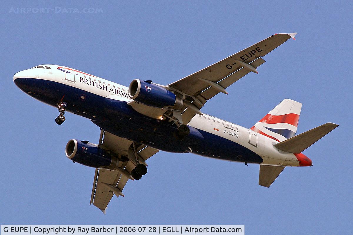 G-EUPE, 2000 Airbus A319-131 C/N 1193, Airbus A319-131 [1193] (British Airways) Home~G 28/07/2006