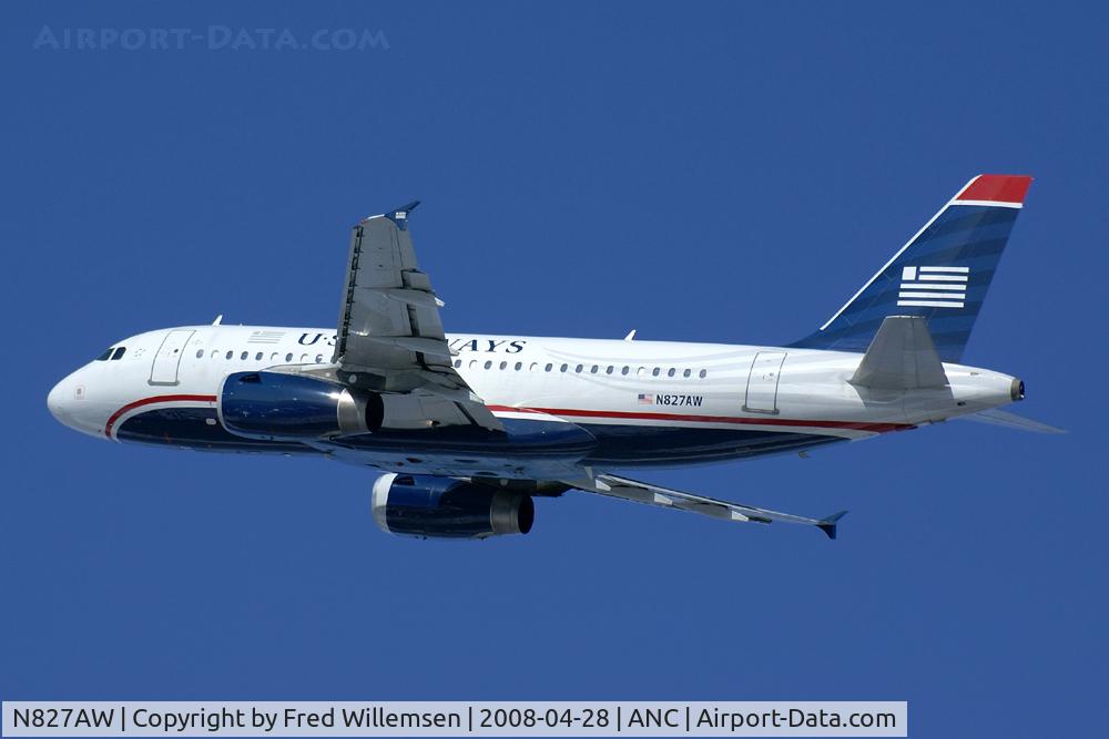 N827AW, 2001 Airbus A319-132 C/N 1547, USAirways