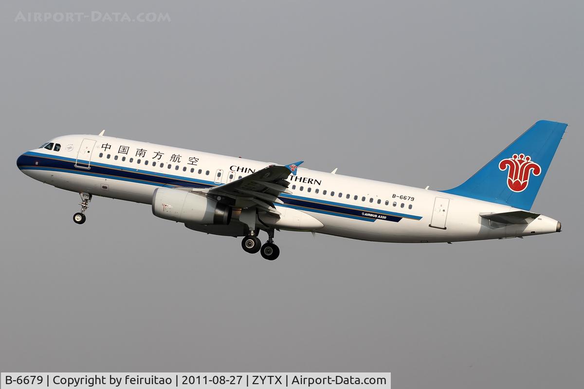 B-6679, 2010 Airbus A320-214 C/N 4370, take-off
