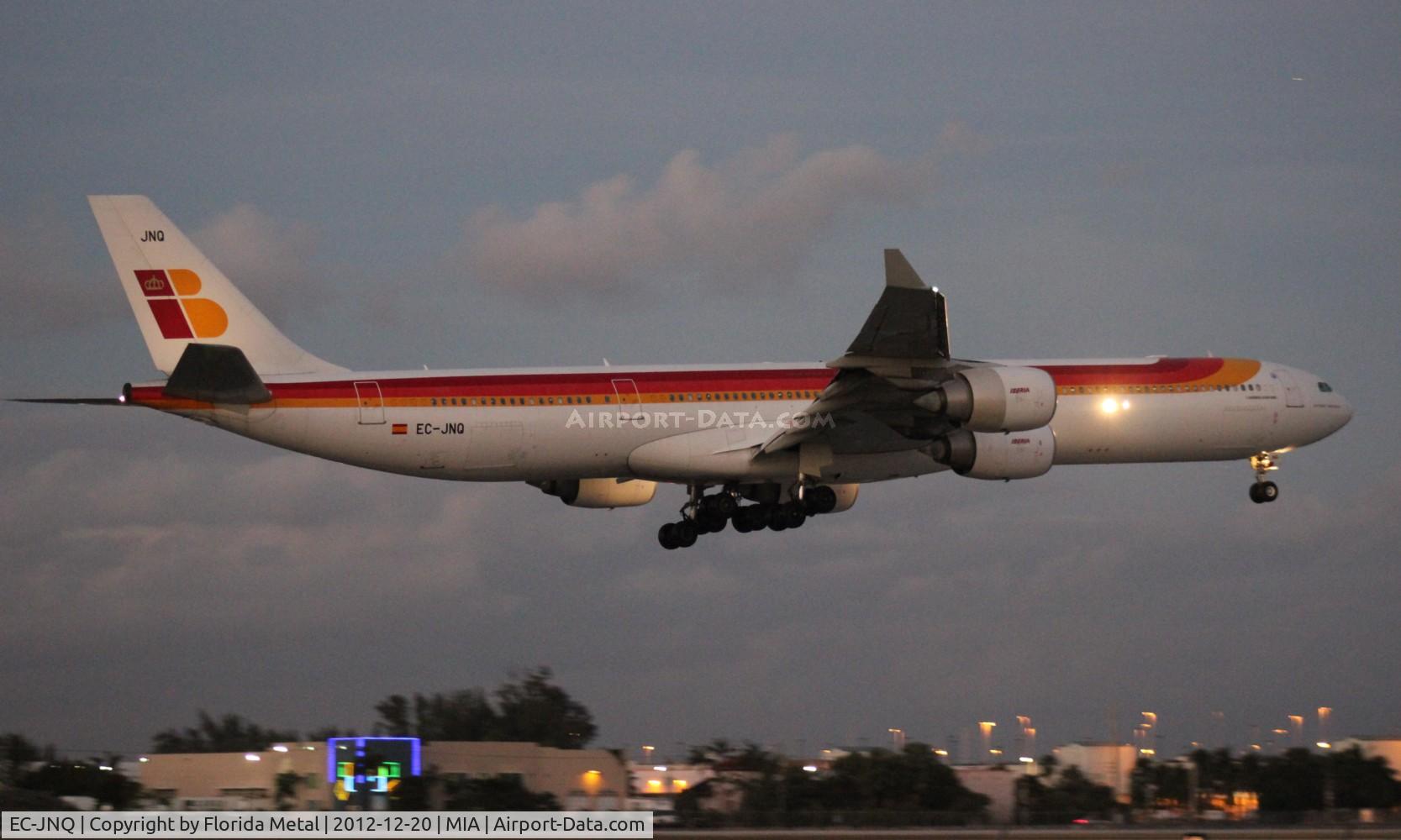 EC-JNQ, 2005 Airbus A340-642 C/N 727, Iberia A340-600
