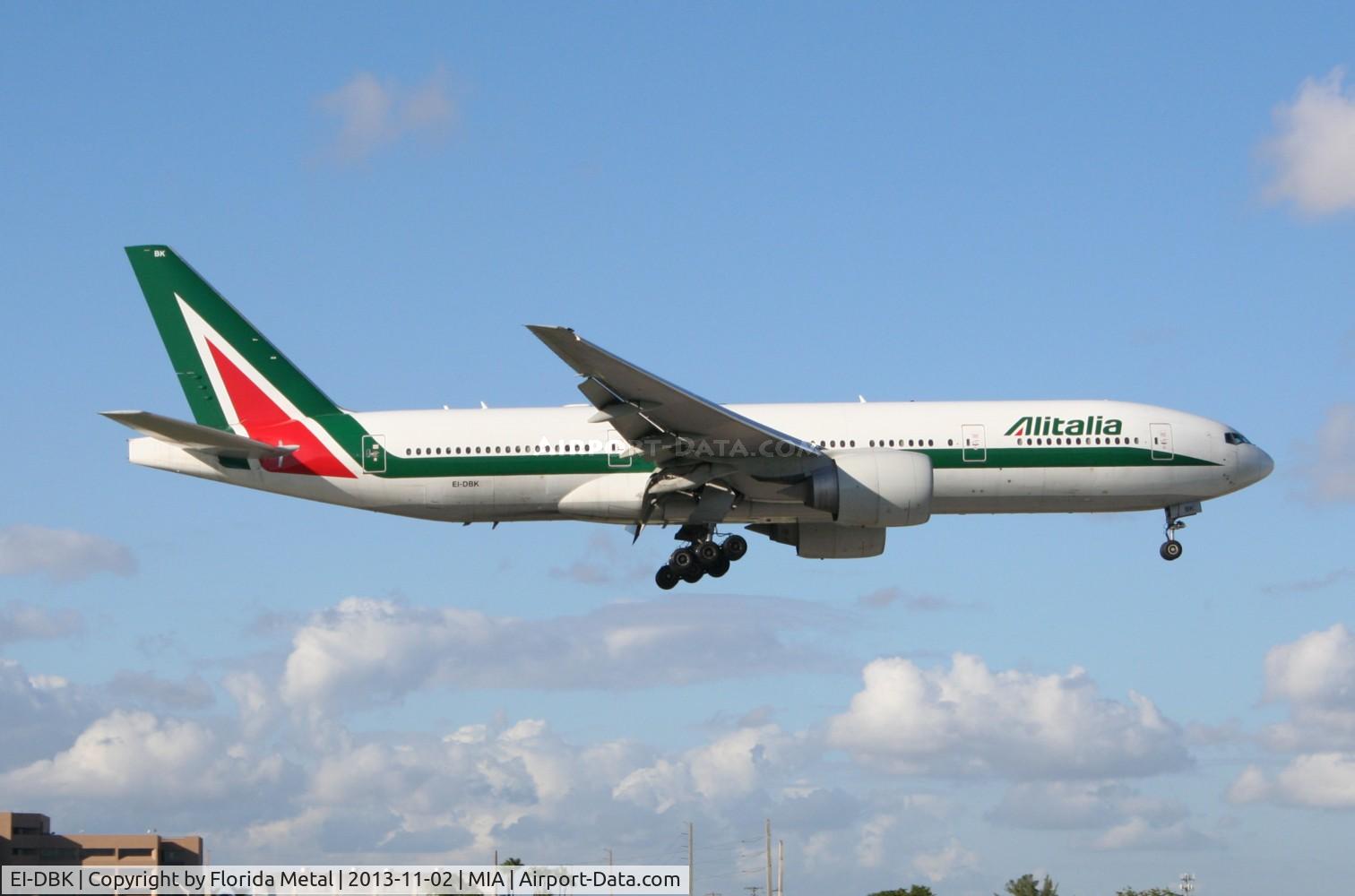 EI-DBK, 2003 Boeing 777-243/ER C/N 32783, Alitalia 777-200