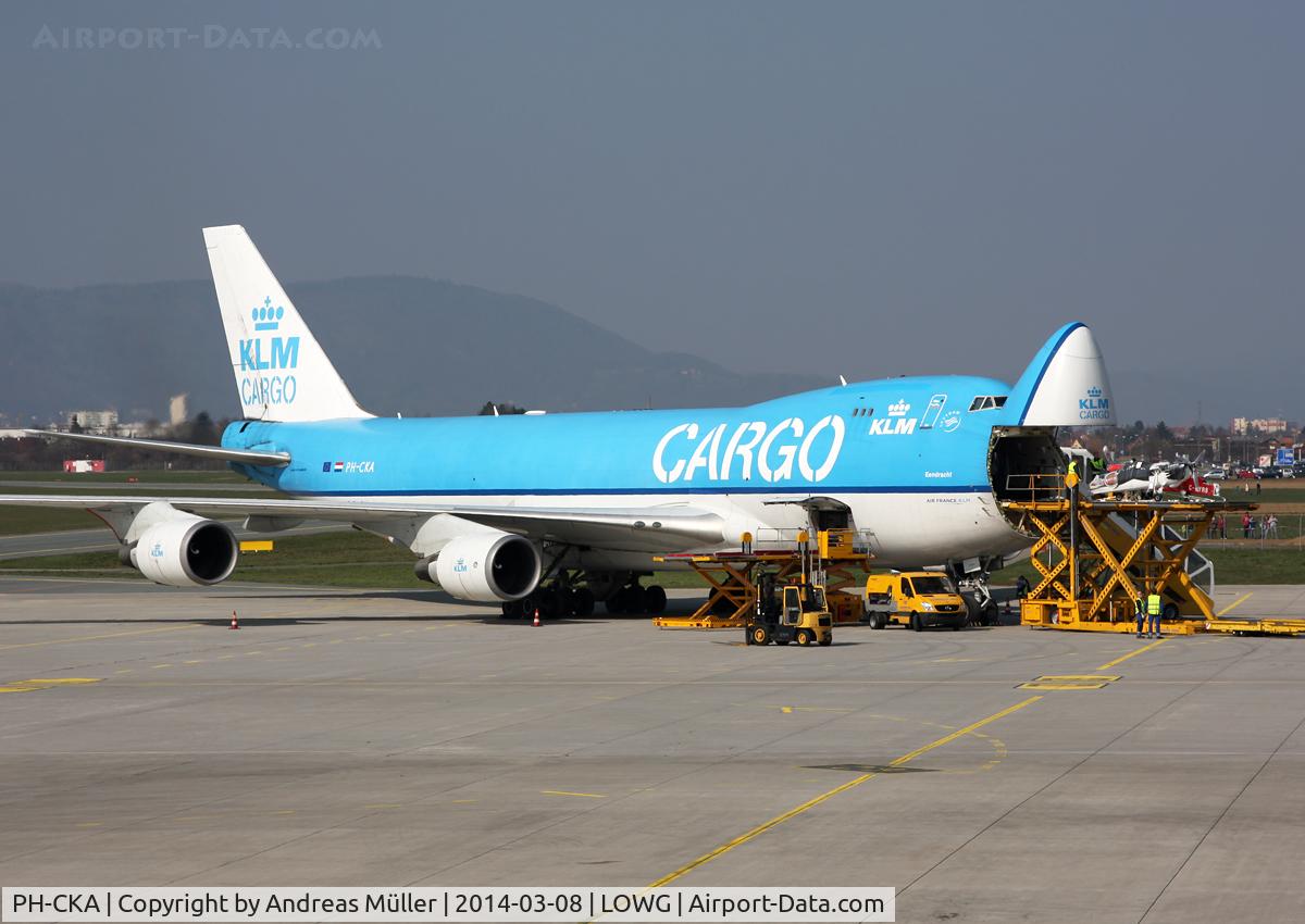 PH-CKA, 2003 Boeing 747-406F/ER/SCD C/N 33694, Cargo flight to Graz.