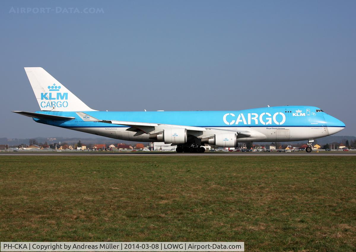 PH-CKA, 2003 Boeing 747-406F/ER/SCD C/N 33694, Cargo flight to Graz.