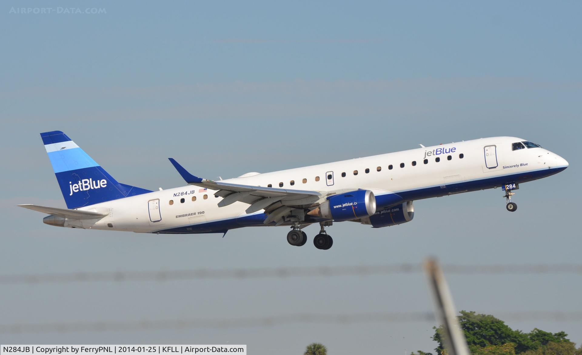 N284JB, 2008 Embraer 190AR (ERJ-190-100IGW) C/N 19000144, Jetblue ERJ190