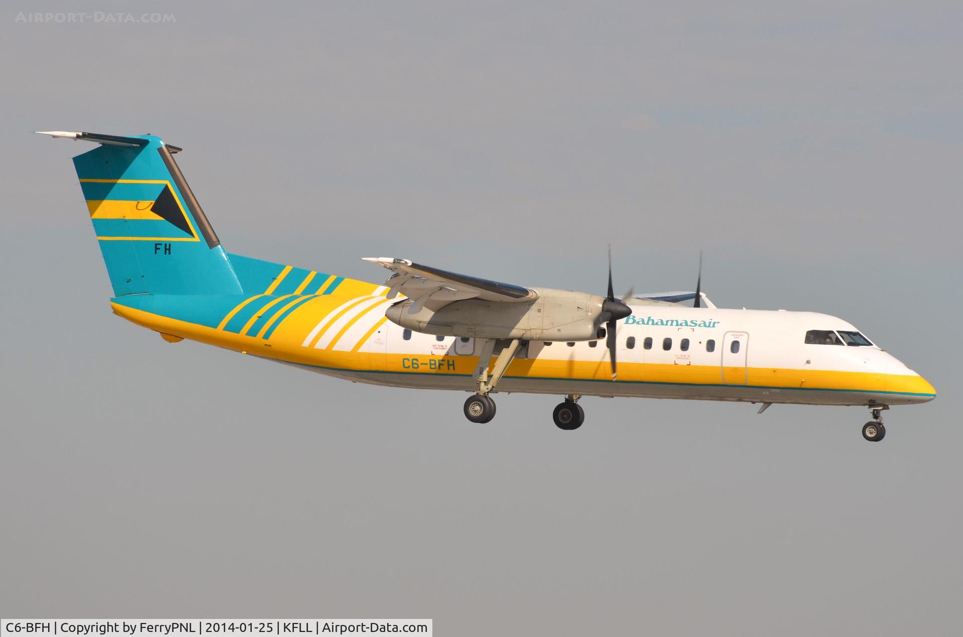 C6-BFH, 1991 De Havilland Canada DHC-8-300 Dash 8 C/N 291, Bahamasair Dash8