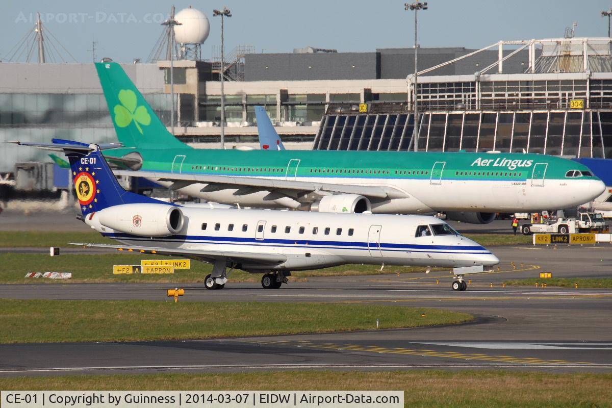 CE-01, 2001 Embraer ERJ-135LR (EMB-135LR) C/N 145449, one of many exec jets visitors for the European Peoples Party Congress held in Dublin
