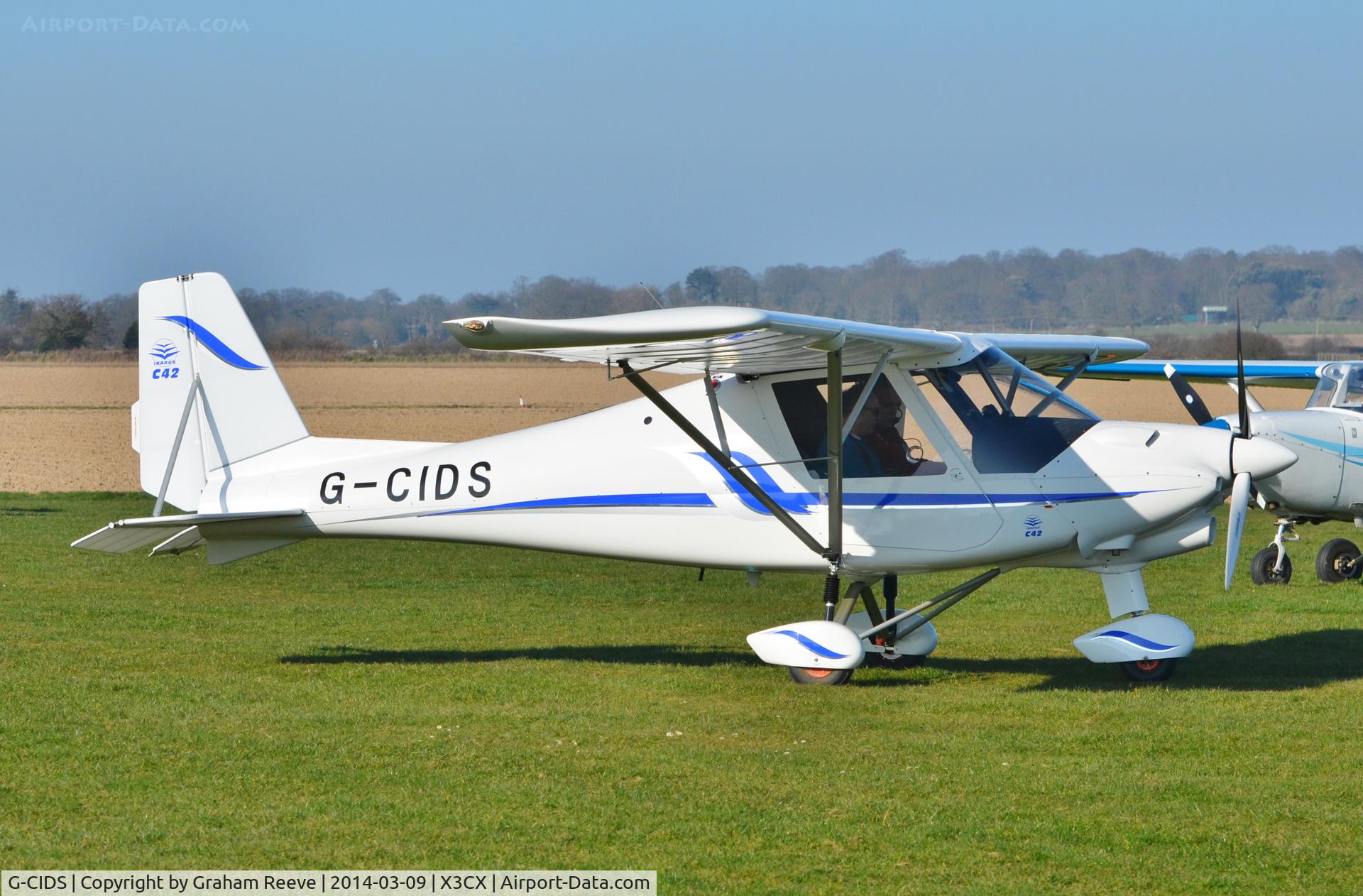 G-CIDS, 2013 Comco Ikarus C42 FB100 Bravo C/N 1310-7285, About to depart.