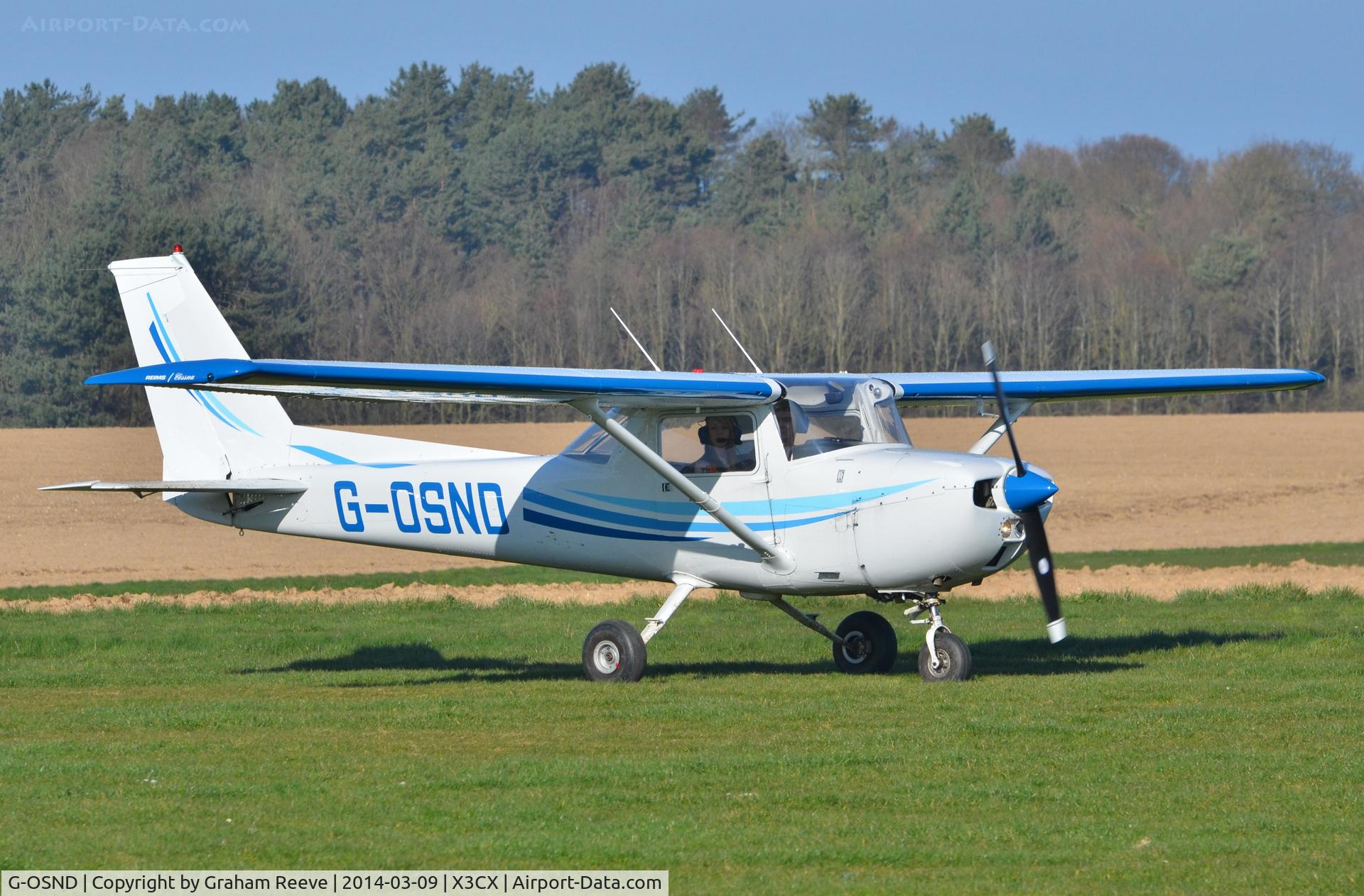 G-OSND, 1975 Reims FRA150M Aerobat C/N 0272, Just landed.