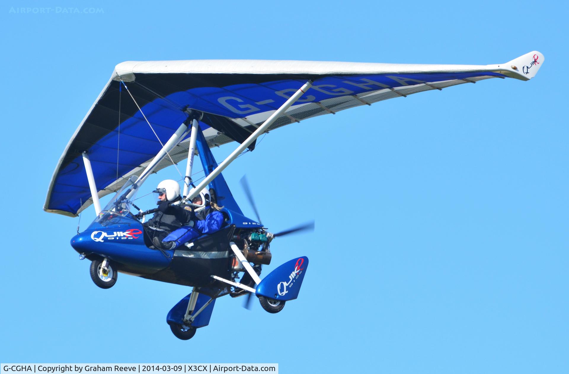 G-CGHA, 2009 P&M Aviation QuikR C/N 8499, Departing from Northrepps.