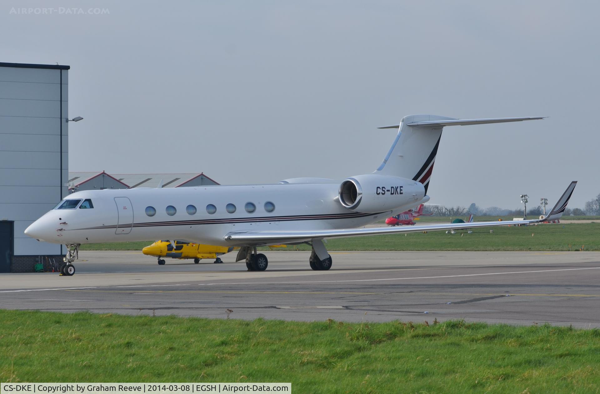 CS-DKE, 2005 Gulfstream Aerospace GV-SP (G550) C/N 5094, Parked at Norwich.