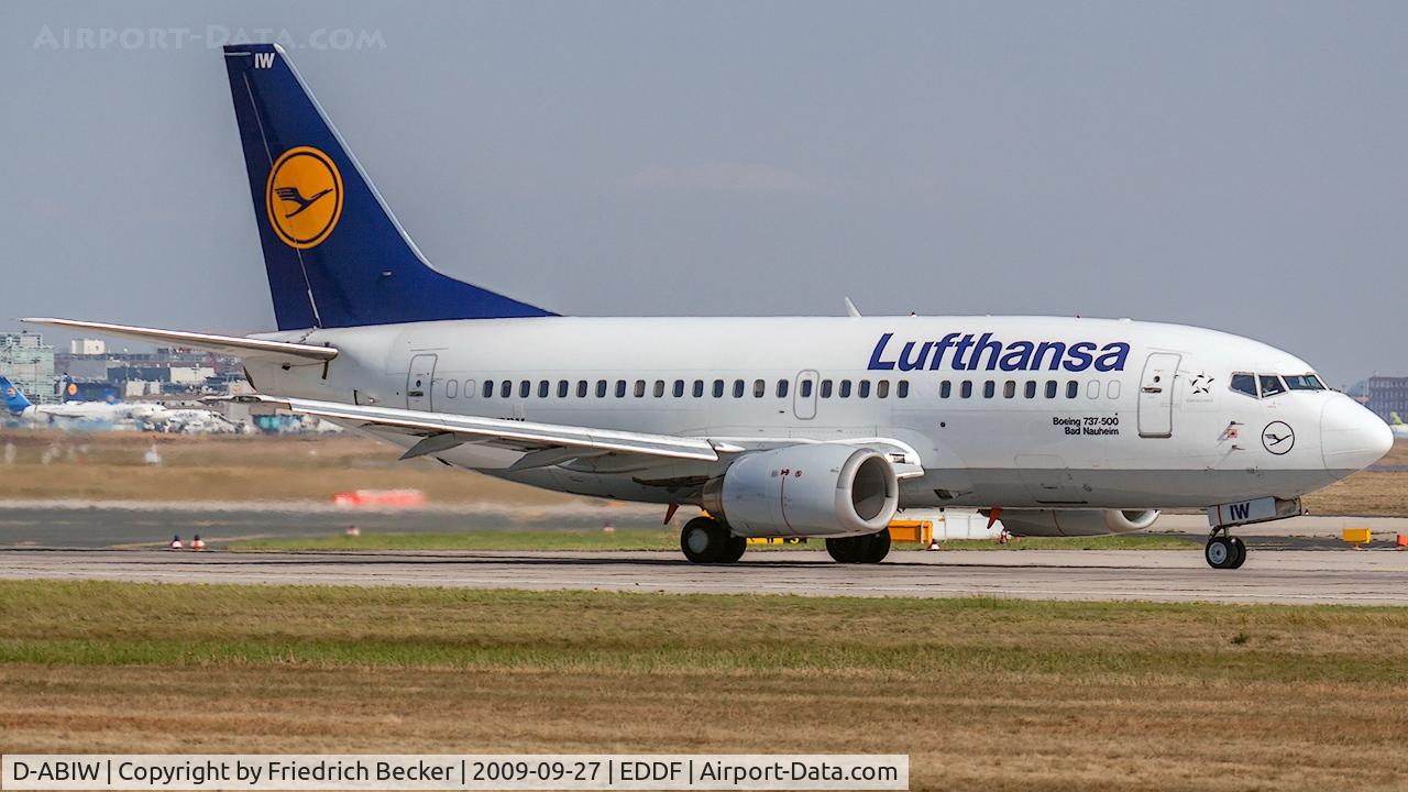 D-ABIW, 1991 Boeing 737-530 C/N 24945, departure via RW18W