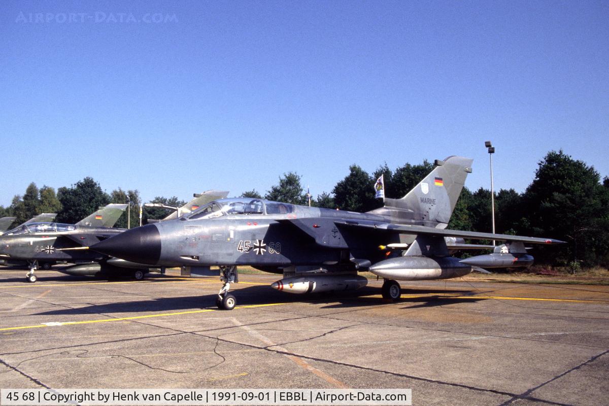 45 68, Panavia Tornado IDS C/N 670/GS212/4268, Marineflieger (German Navy) Panavia Tornado at Kleine Brogel Air Base, Belgium, 1991