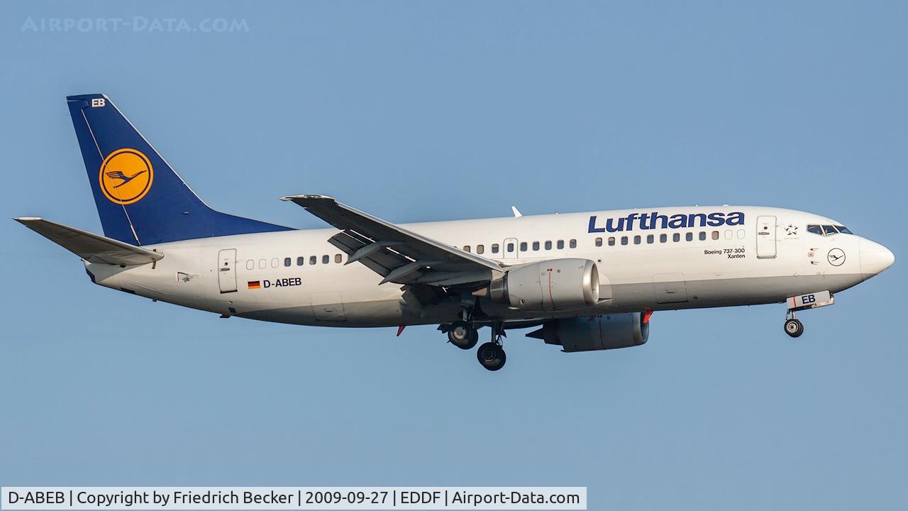 D-ABEB, 1991 Boeing 737-330 C/N 25148, on final RW07R