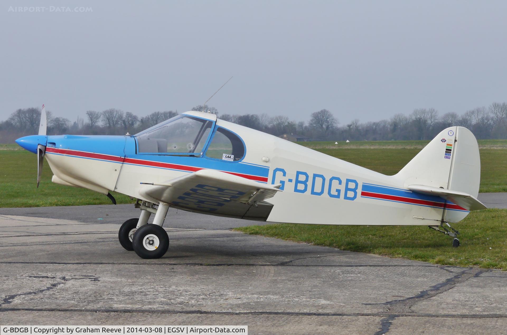 G-BDGB, 1977 Gardan Minicab (JB01 Standard) C/N PFA 1819, Parked at Old Buckenham.