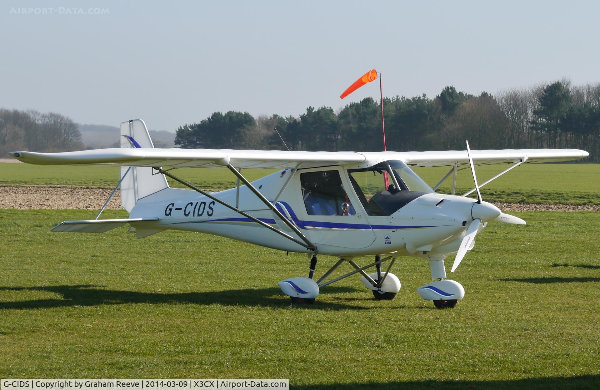 G-CIDS, 2013 Comco Ikarus C42 FB100 Bravo C/N 1310-7285, Parked at Northrepps.