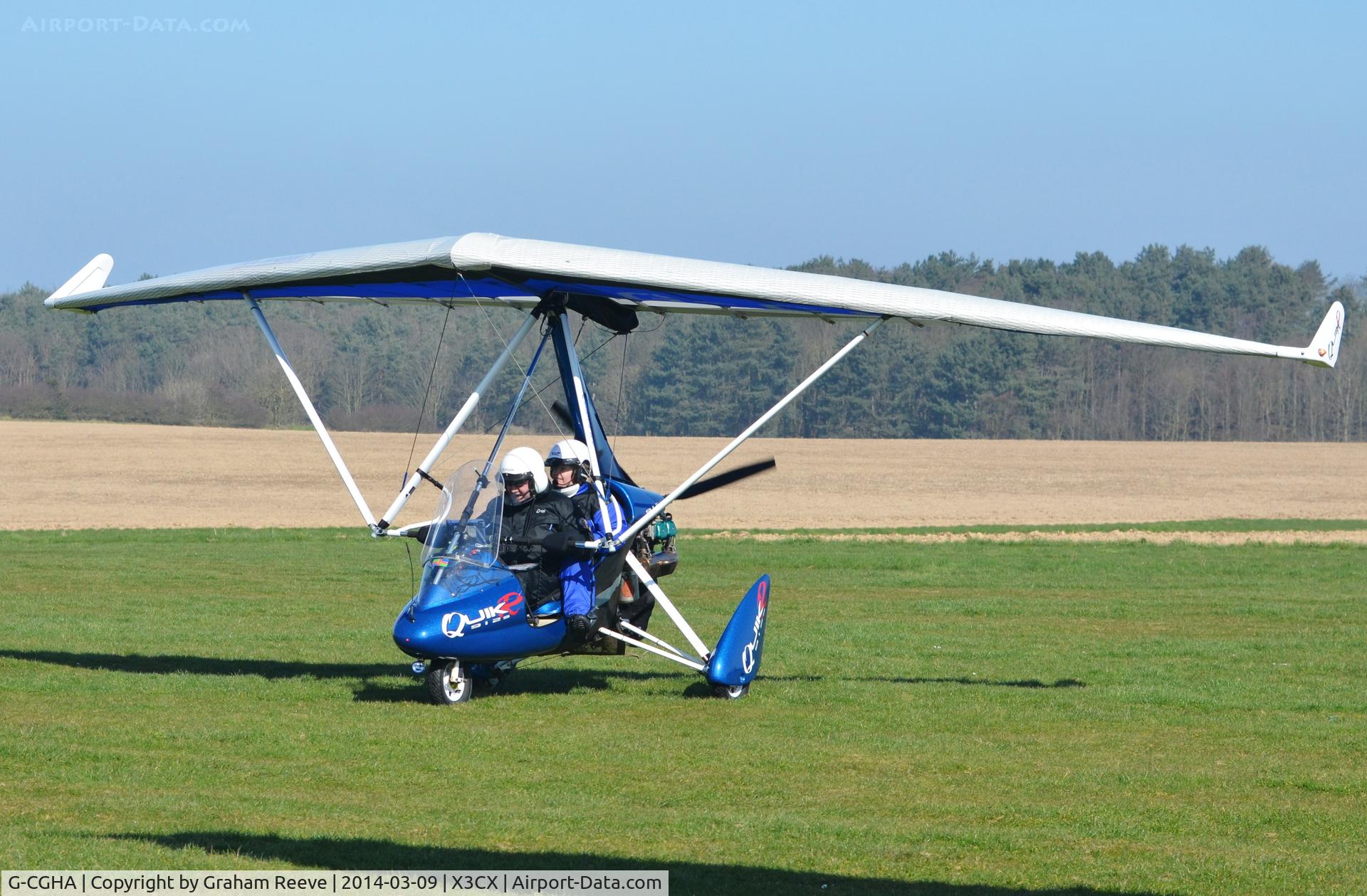 G-CGHA, 2009 P&M Aviation QuikR C/N 8499, Just landed.