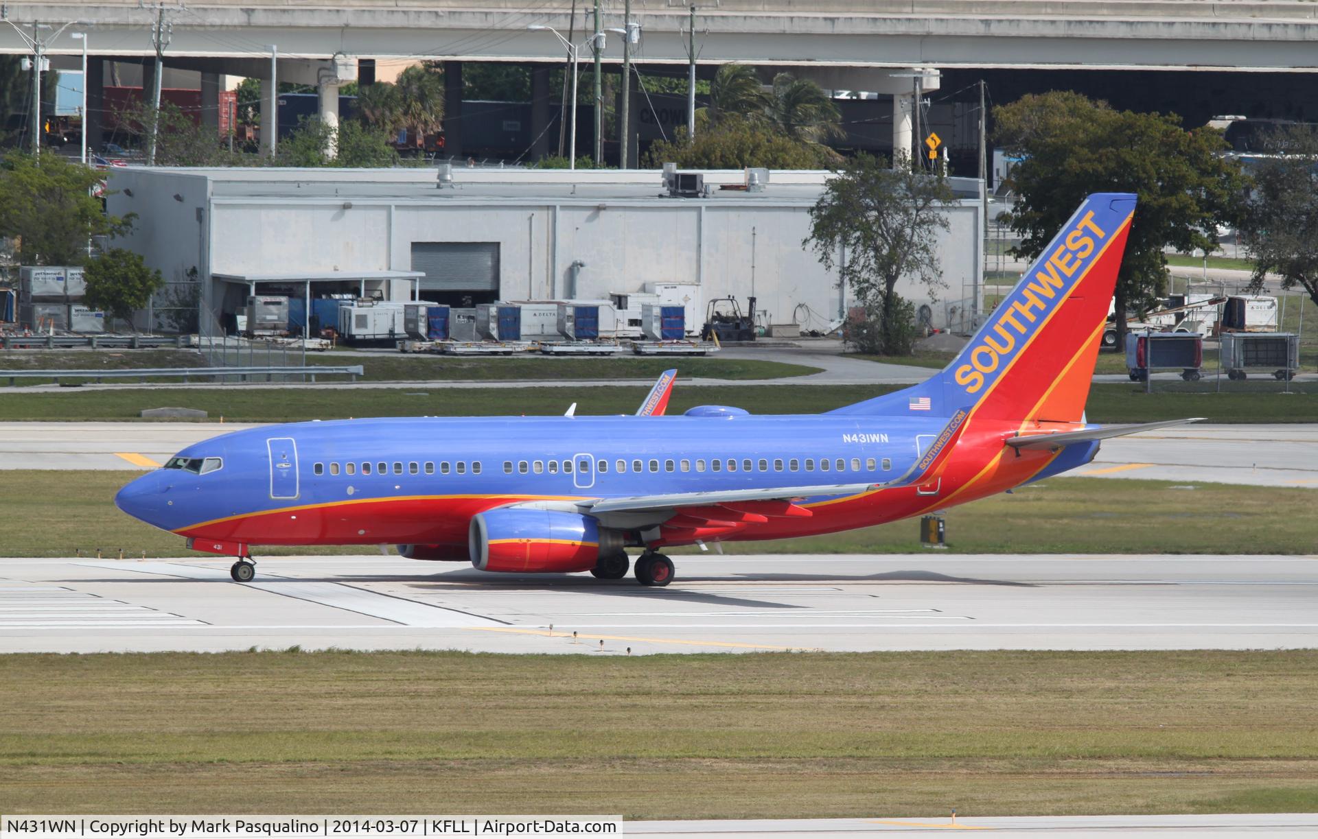 N431WN, 2002 Boeing 737-7H4 C/N 29845, Boeing 737-700