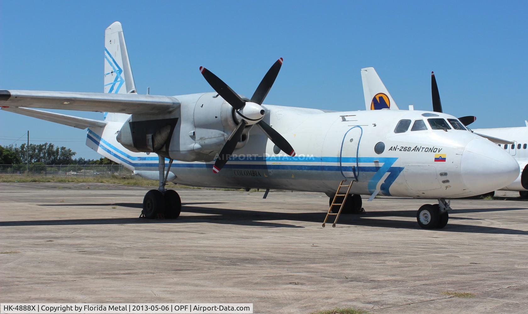 HK-4888X, 1980 Antonov An-26B C/N 97310406, Servicaribe AN-26