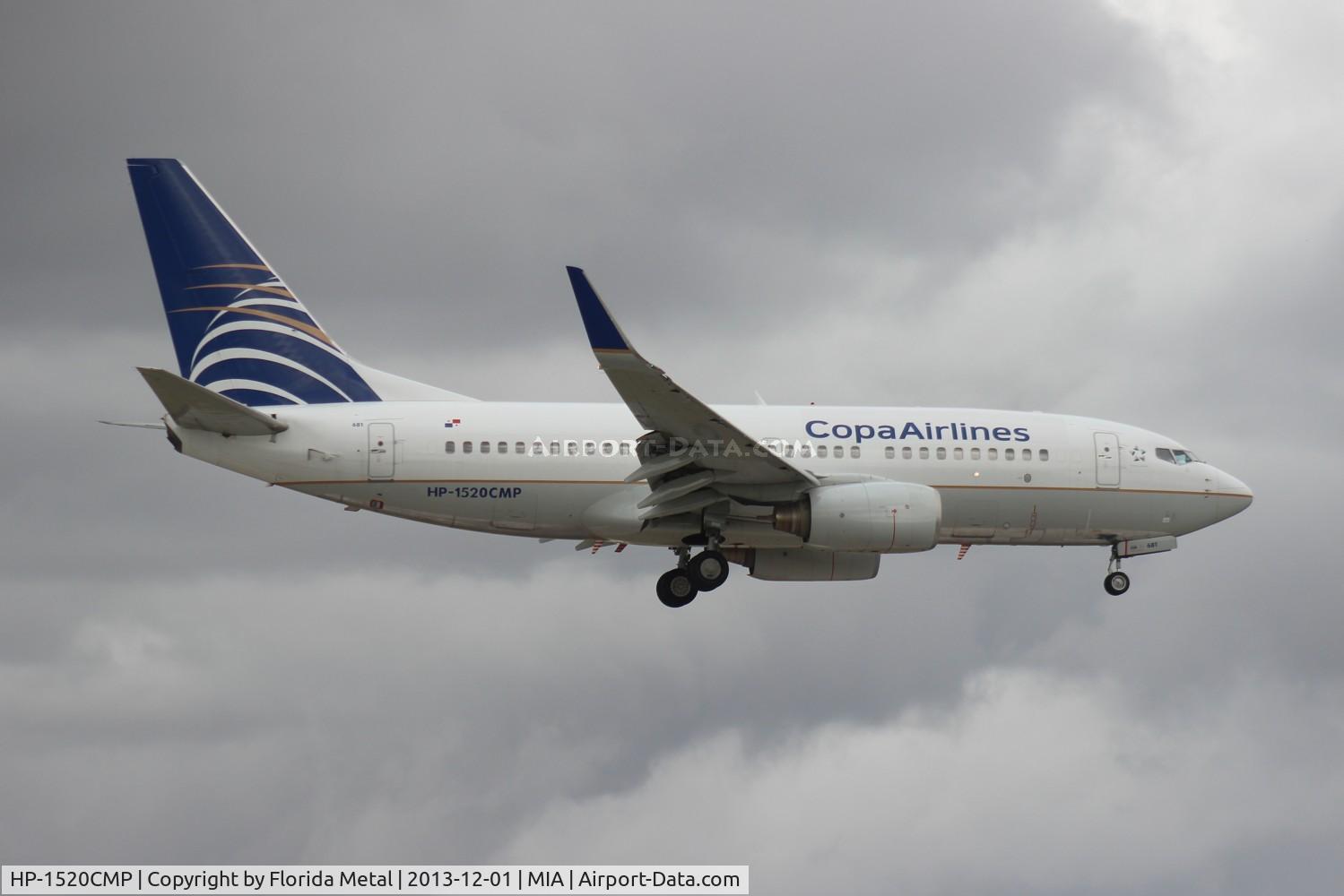 HP-1520CMP, Boeing 737-7V3 C/N 33707, Copa 737-700
