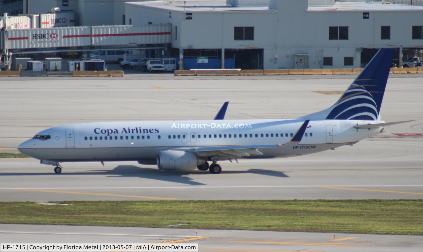 HP-1715, 2010 Boeing 737-8V3 C/N 40361, Copa 737-800