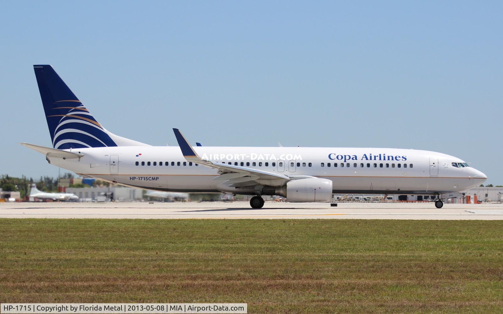 HP-1715, 2010 Boeing 737-8V3 C/N 40361, Copa 737-800