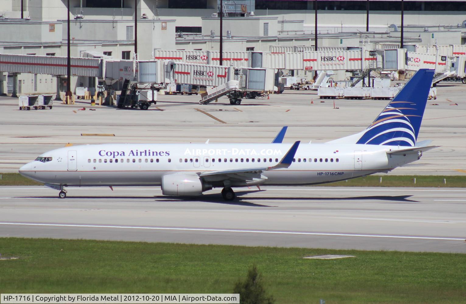 HP-1716, 2011 Boeing 737-8V6 C/N 40666, Copa 737-800