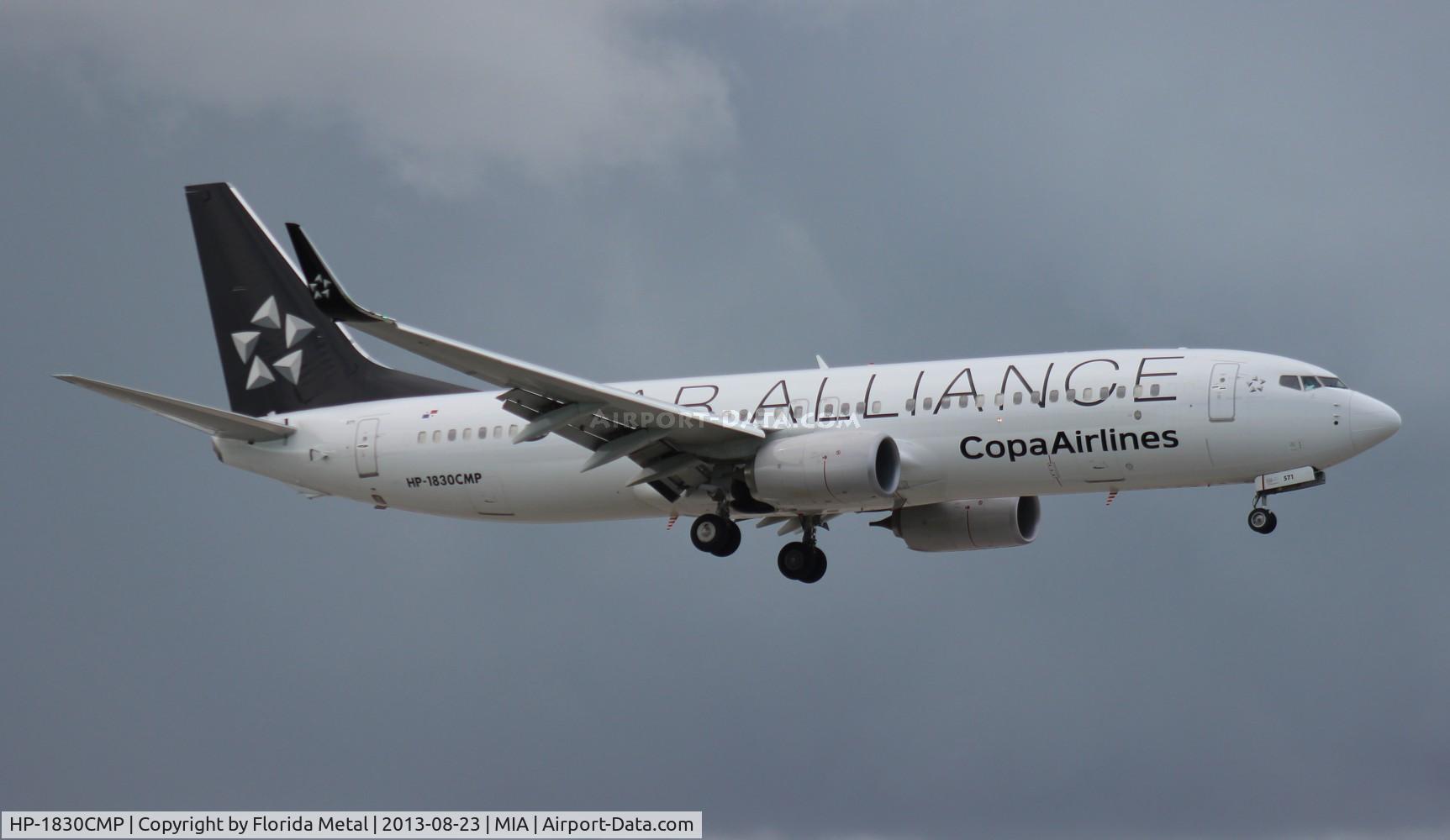 HP-1830CMP, 2013 Boeing 737-8V3 C/N 40781, Copa Star Alliance 737-800
