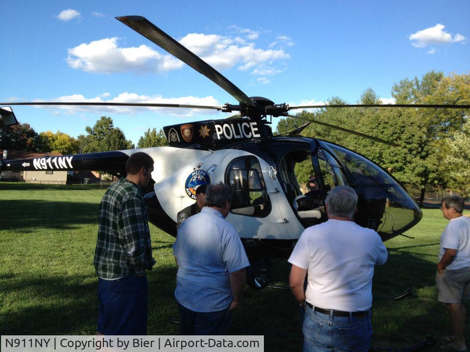 N911NY, 2009 MD Helicopters 369E C/N 0599E, ST LOUIS COUNTY POLICE VISIT
