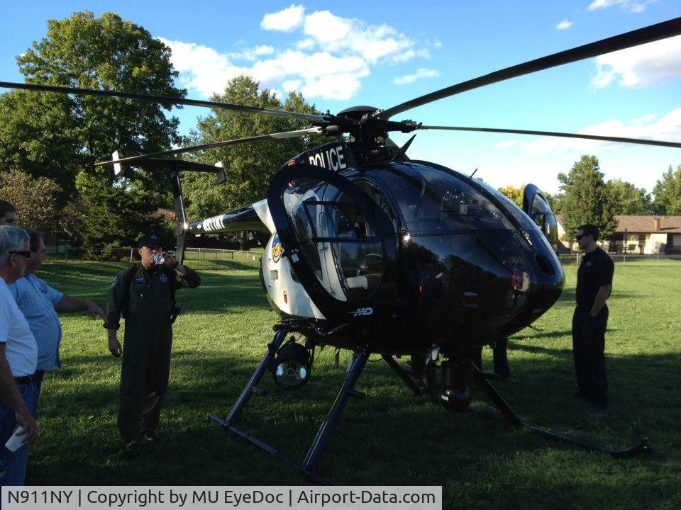 N911NY, 2009 MD Helicopters 369E C/N 0599E, SAINT LOUIS COUNTY POLICE VISIT NEW ENGLAND TOWNE SUBDIVISION
