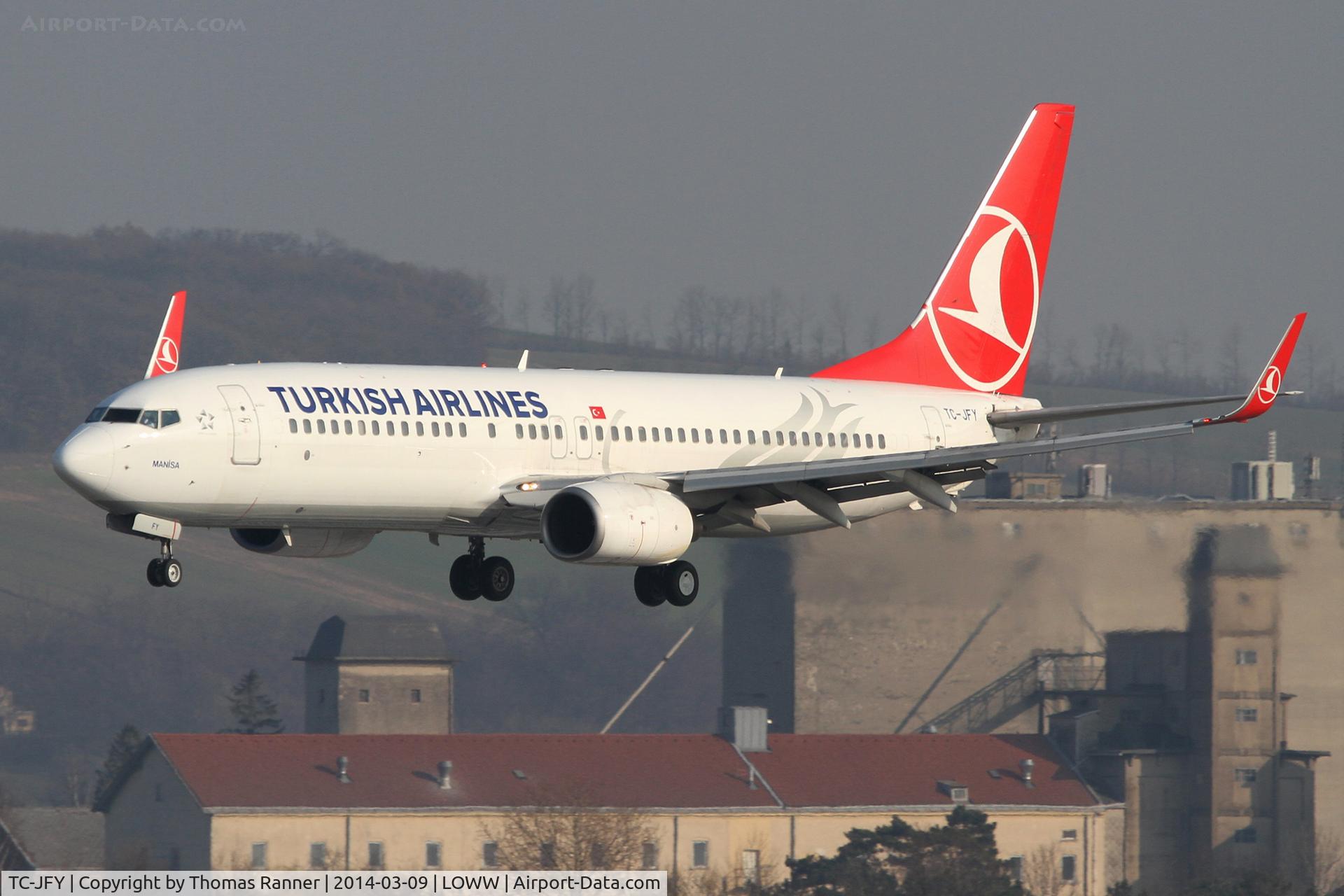 TC-JFY, 2000 Boeing 737-8F2 C/N 29783/497, Turkish B737