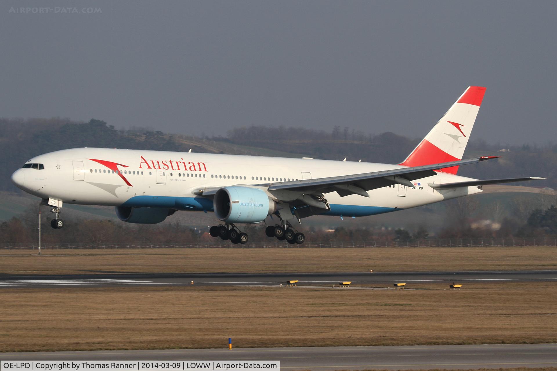OE-LPD, 2006 Boeing 777-2Z9/ER C/N 35960, Austrian B777