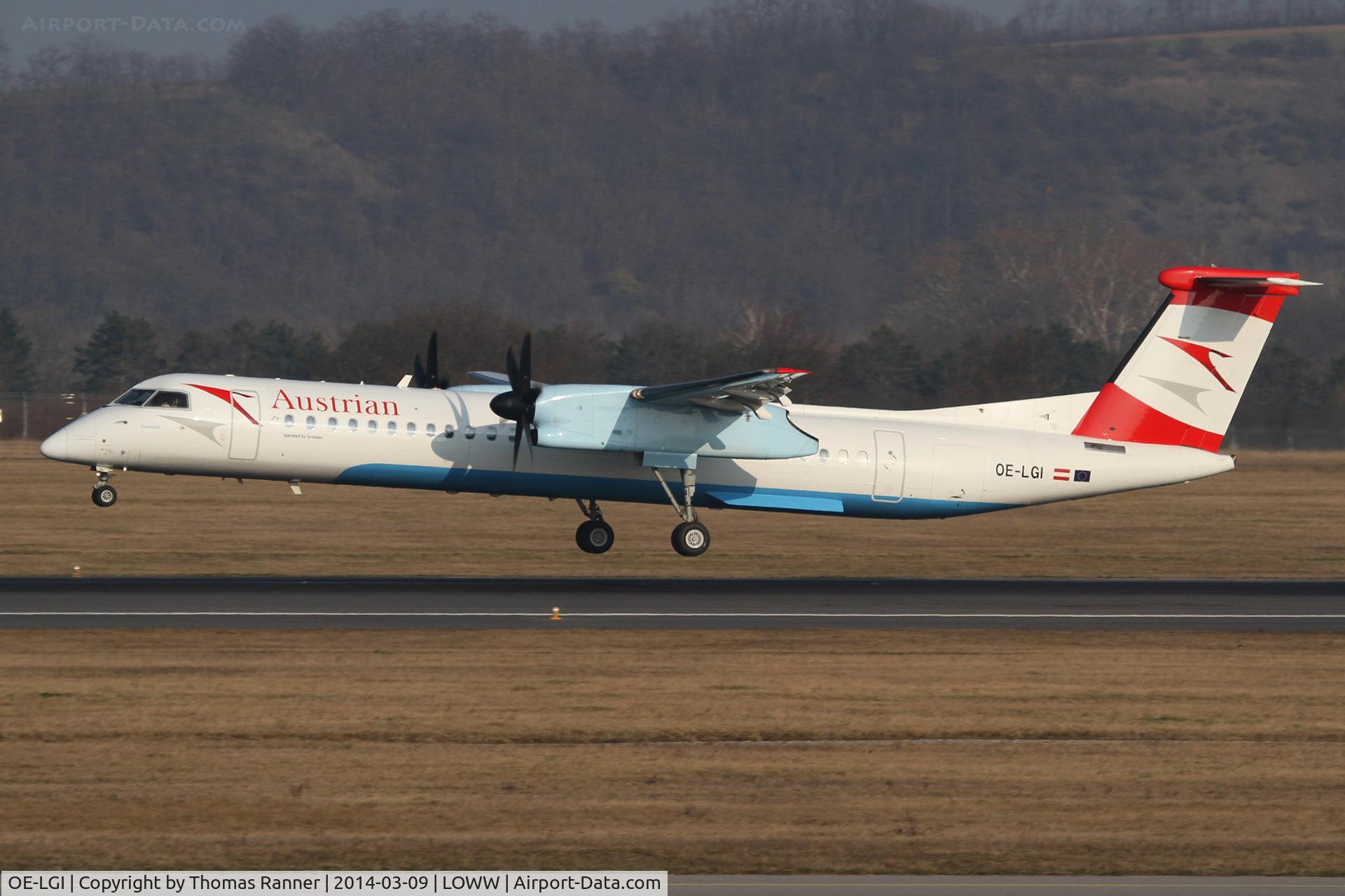 OE-LGI, 2004 De Havilland Canada DHC-8-402Q Dash 8 C/N 4100, Austrian DHC-8