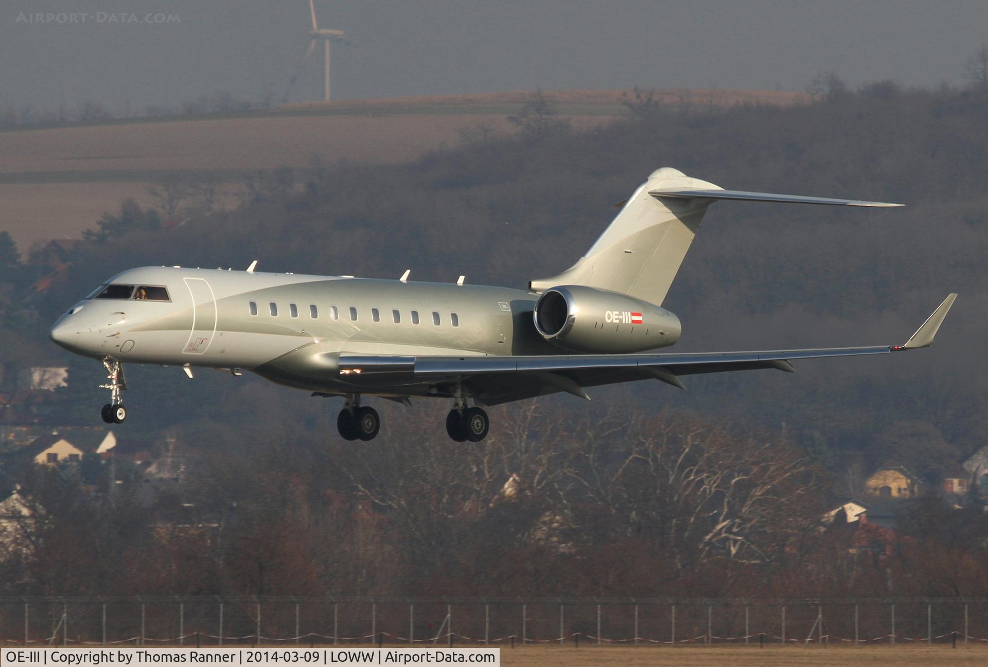 OE-III, 2010 Bombardier Global 5000 (BD-700-1A10) C/N 9401, BD-700