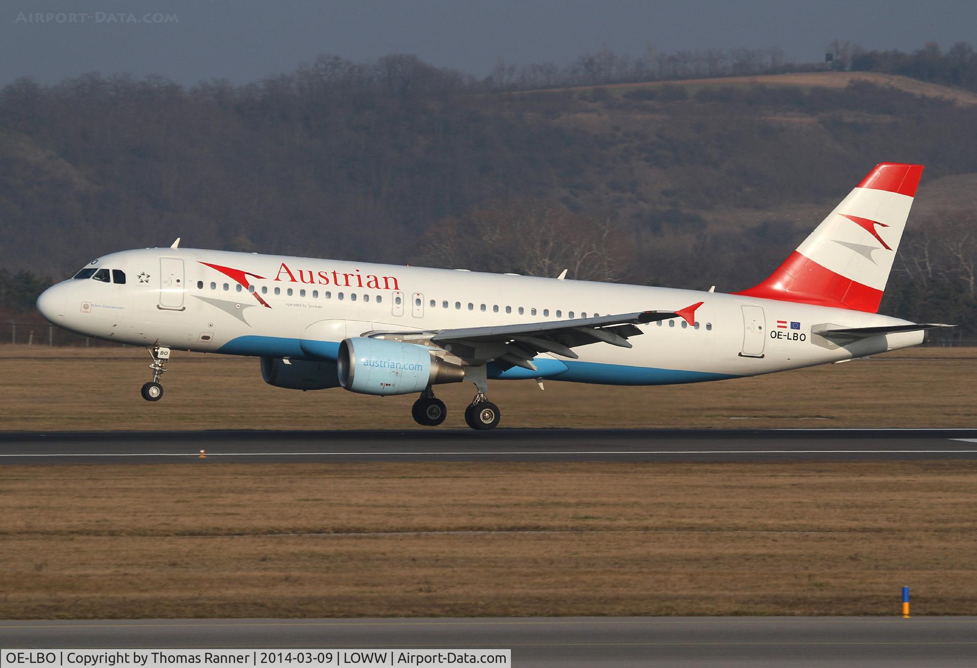 OE-LBO, 1998 Airbus A320-214 C/N 776, Austrian A320